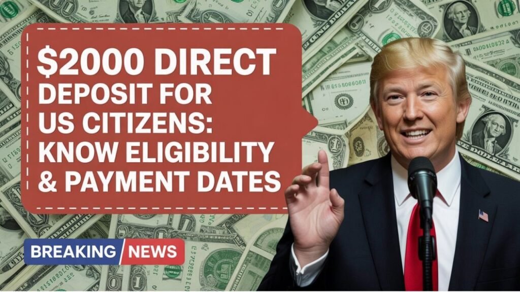 $2,000 Direct Deposit for US Citizens