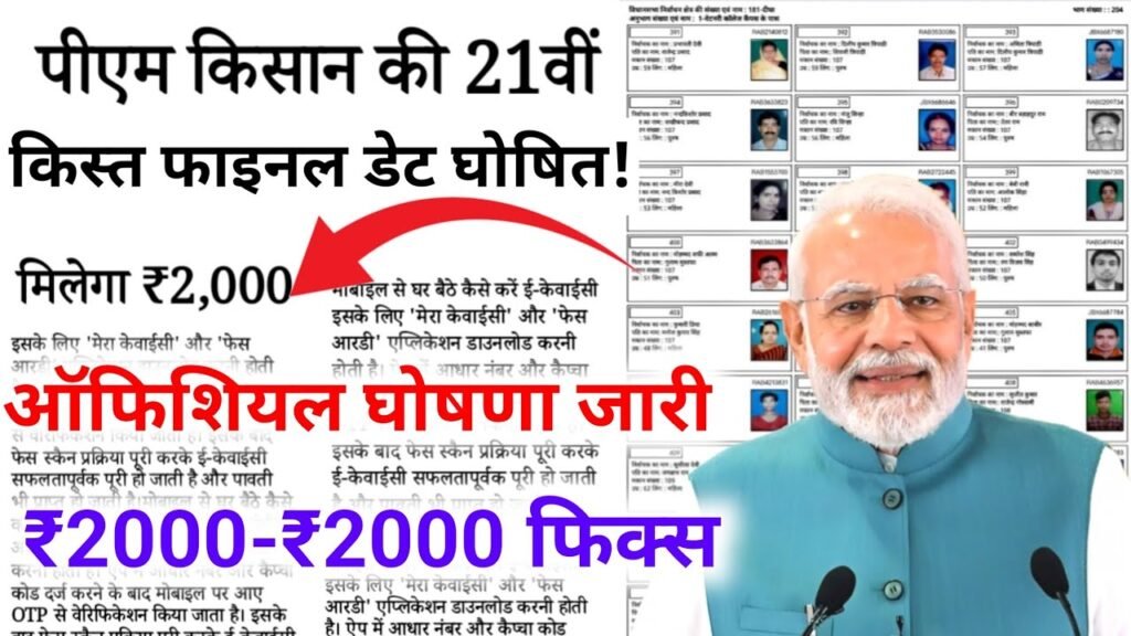 PM Kisan 21th Kist Final Date